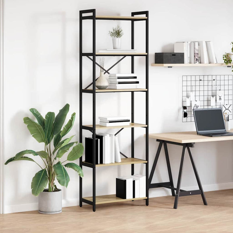 vidaXL Könyvespolc Sonoma tölgy 40 x 30 x 85 cm Faanyag