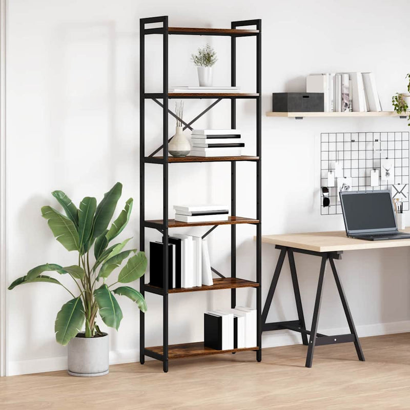 vidaXL Könyvespolc Füstölt tölgy 40 x 30 x 85 cm Faanyag