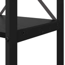 vidaXL Könyvespolc Fekete tölgy 60 x 30 x 155 cm Faanyag