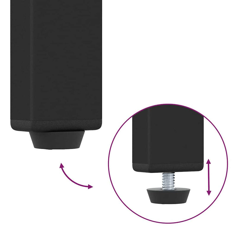 vidaXL Könyvespolc Fekete tölgy 60 x 30 x 155 cm Faanyag