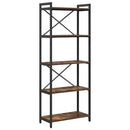 vidaXL Könyvespolc Füstölt tölgy 60 x 30 x 155 cm Faanyag