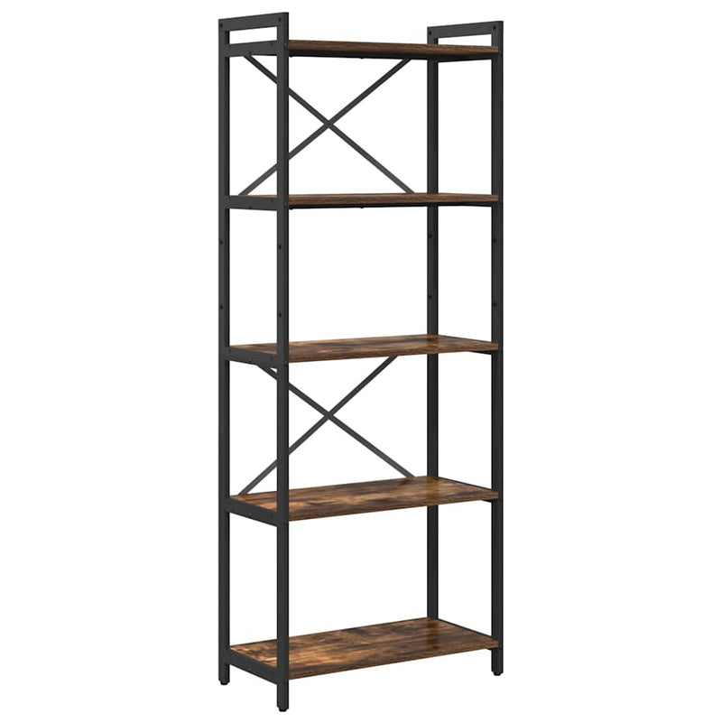 vidaXL Könyvespolc Füstölt tölgy 60 x 30 x 155 cm Faanyag