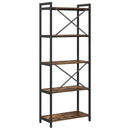 vidaXL Könyvespolc Füstölt tölgy 60 x 30 x 155 cm Faanyag