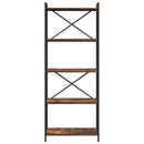 vidaXL Könyvespolc Füstölt tölgy 60 x 30 x 155 cm Faanyag