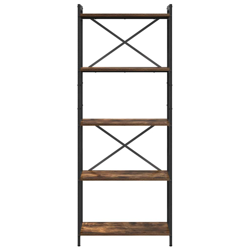 vidaXL Könyvespolc Füstölt tölgy 60 x 30 x 155 cm Faanyag