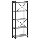 vidaXL Könyvespolc Szürke sonoma 60 x 30 x 155 cm Faanyag