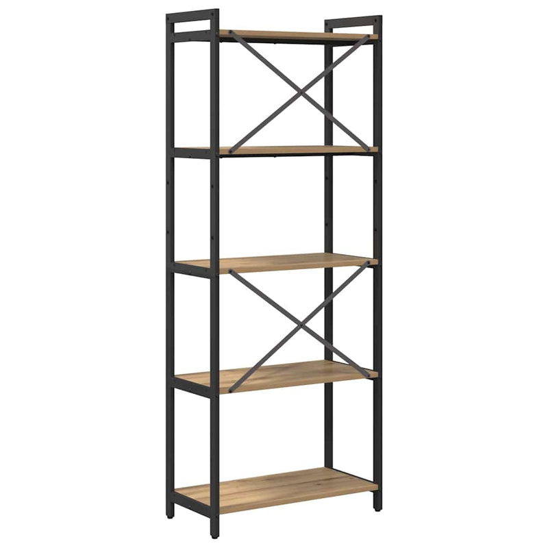 vidaXL Könyvespolc Artisan tölgy 60 x 30 x 155 cm Faanyag