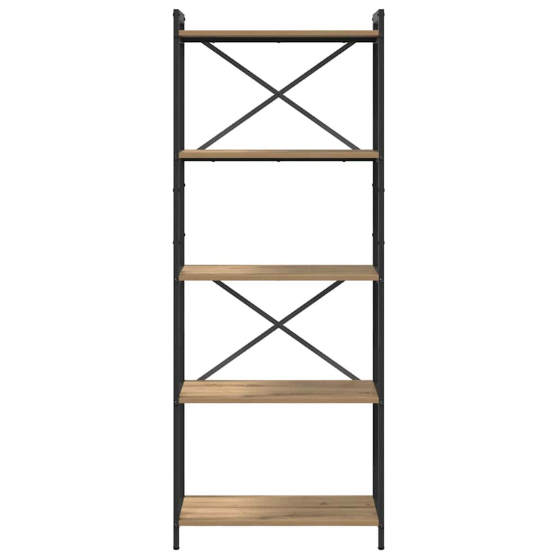 vidaXL Könyvespolc Artisan tölgy 60 x 30 x 155 cm Faanyag