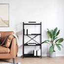 vidaXL Könyvespolc Fekete tölgy 40 x 30 x 85 cm Faanyag