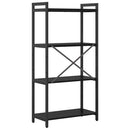 vidaXL Könyvespolc Fekete tölgy 60 x 30 x 120 cm Faanyag