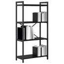 vidaXL Könyvespolc Fekete tölgy 60 x 30 x 120 cm Faanyag