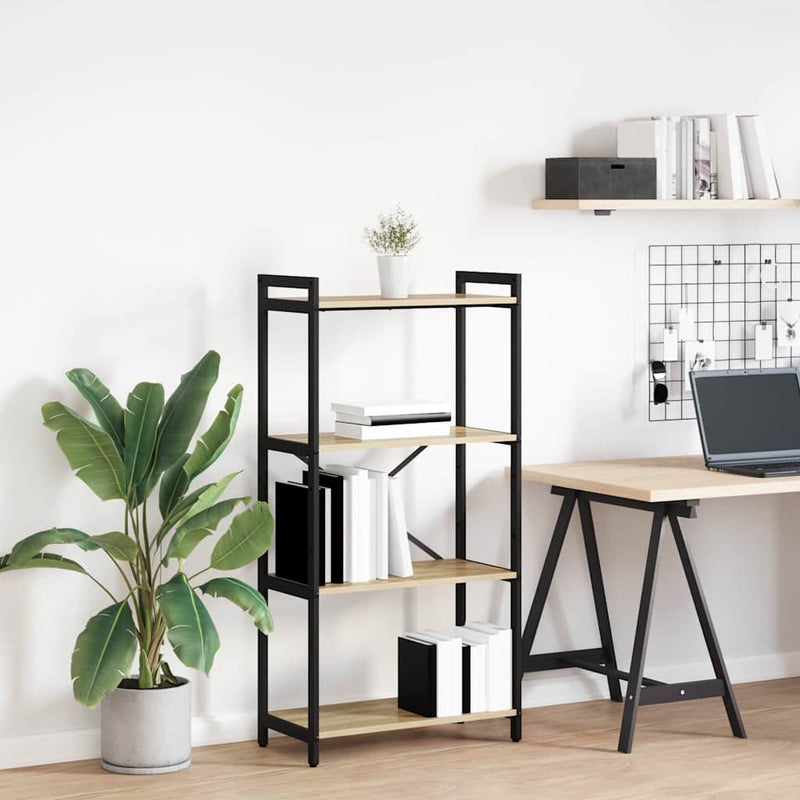 vidaXL Könyvespolc Sonoma tölgy 40 x 30 x 85 cm Faanyag