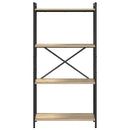 vidaXL Könyvespolc Sonoma tölgy 40 x 30 x 85 cm Faanyag