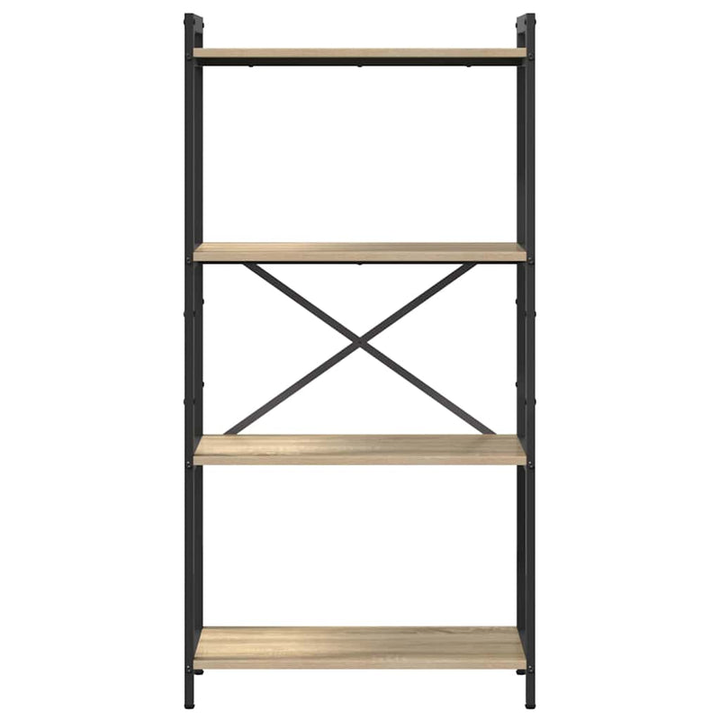 vidaXL Könyvespolc Sonoma tölgy 40 x 30 x 85 cm Faanyag