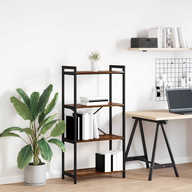 vidaXL Könyvespolc Füstölt tölgy 40 x 30 x 85 cm Faanyag