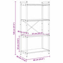 vidaXL Könyvespolc Szürke sonoma 40 x 30 x 85 cm Faanyag