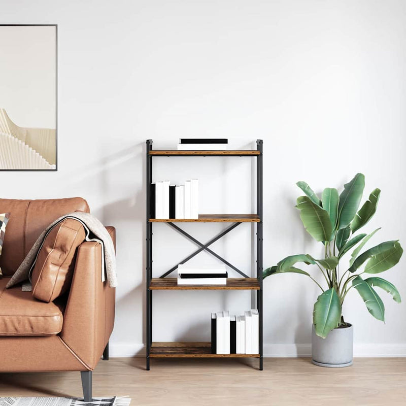 vidaXL Könyvespolc Régi fa 40 x 30 x 85 cm Faanyag