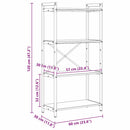vidaXL Könyvespolc Régi fa 60 x 30 x 120 cm Faanyag