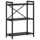 vidaXL Könyvespolc Fekete tölgy 60 x 30 x 85 cm Faanyag