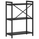 vidaXL Könyvespolc Fekete tölgy 60 x 30 x 85 cm Faanyag