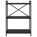 vidaXL Könyvespolc Fekete tölgy 60 x 30 x 85 cm Faanyag