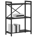 vidaXL Könyvespolc Fekete tölgy 60 x 30 x 85 cm Faanyag