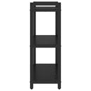 vidaXL Könyvespolc Fekete tölgy 60 x 30 x 85 cm Faanyag