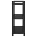 vidaXL Könyvespolc Fekete tölgy 60 x 30 x 85 cm Faanyag