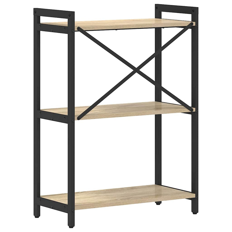 vidaXL Könyvespolc Sonoma tölgy 60 x 30 x 85 cm Faanyag