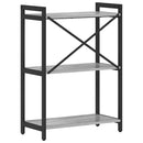 vidaXL Könyvszekrény Szürke sonoma 60 x 30 x 83 cm Faanyag