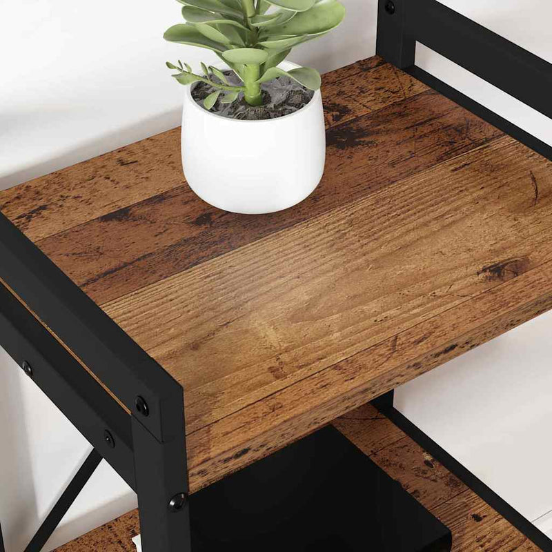 vidaXL Könyvespolc Régi fa 60 x 30 x 85 cm Faanyag