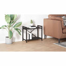 vidaXL Könyvespolc Fekete tölgy 60 x 30 x 50 cm Faanyag