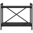 vidaXL Könyvespolc Fekete tölgy 60 x 30 x 50 cm Faanyag