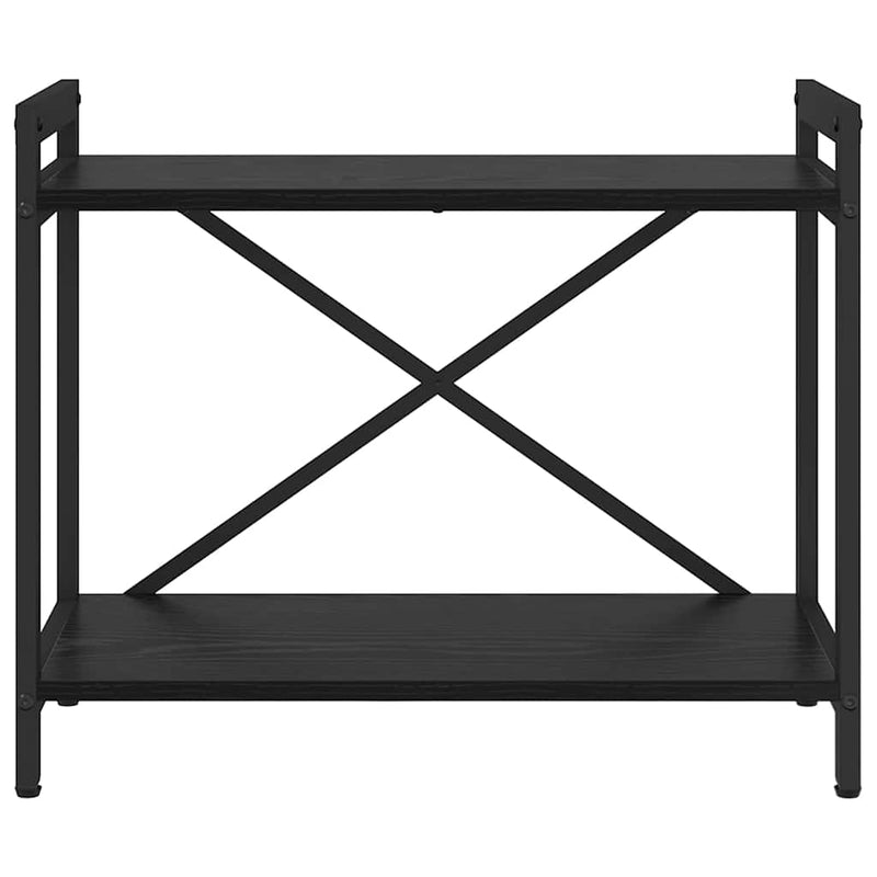 vidaXL Könyvespolc Fekete tölgy 60 x 30 x 50 cm Faanyag