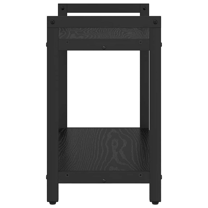 vidaXL Könyvespolc Fekete tölgy 60 x 30 x 50 cm Faanyag