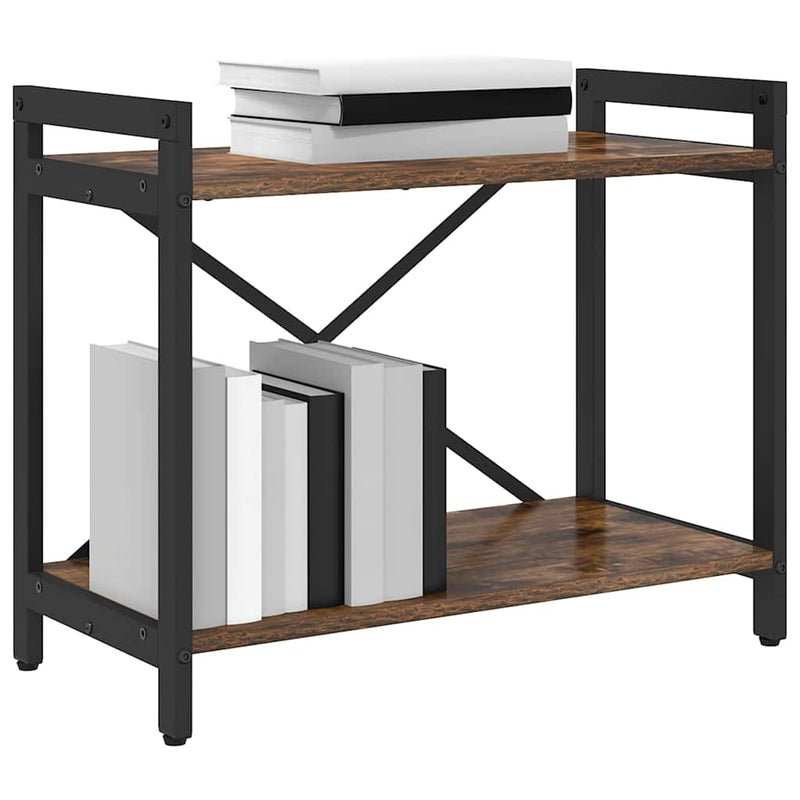 vidaXL Könyvespolc Füstölt tölgy 60 x 30 x 50 cm Faanyag