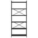 vidaXL Könyvespolc Fekete tölgy 40 x 30 x 85 cm Faanyag