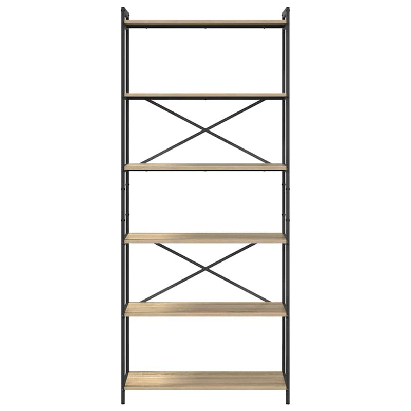 vidaXL Könyvespolc Sonoma tölgy 40 x 30 x 85 cm Faanyag