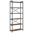 vidaXL Könyvszekrény Füstölt tölgy 80 x 30 x 188 cm Faanyag