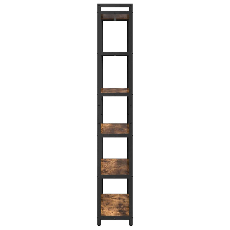 vidaXL Könyvszekrény Füstölt tölgy 80 x 30 x 188 cm Faanyag