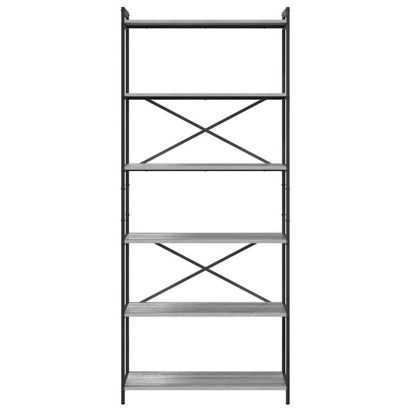 vidaXL Könyvespolc Szürke sonoma 40 x 30 x 85 cm Faanyag