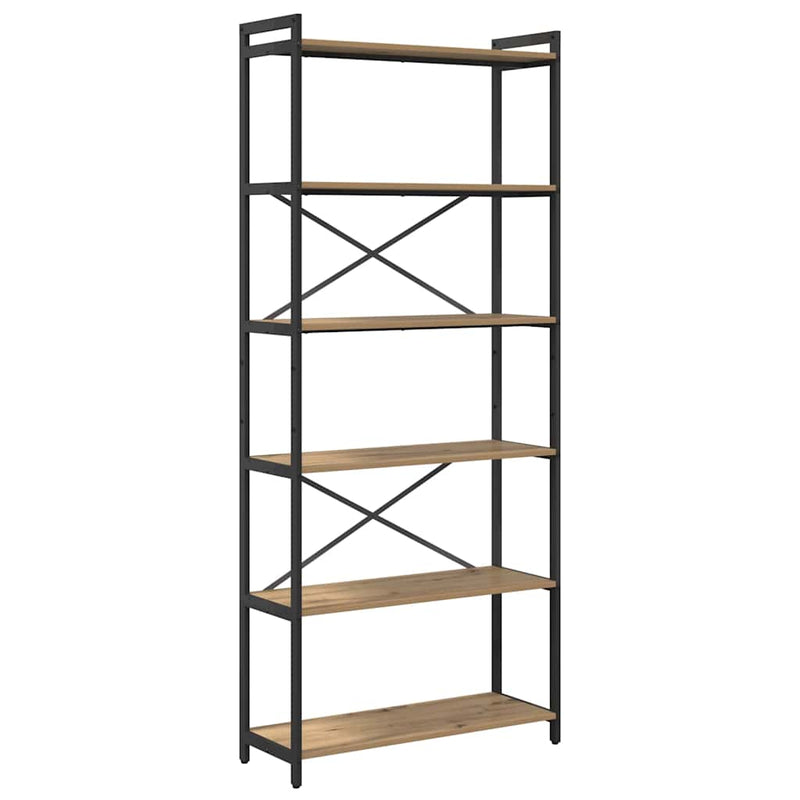 vidaXL Könyvespolc Artisan tölgy 40 x 30 x 85 cm Faanyag