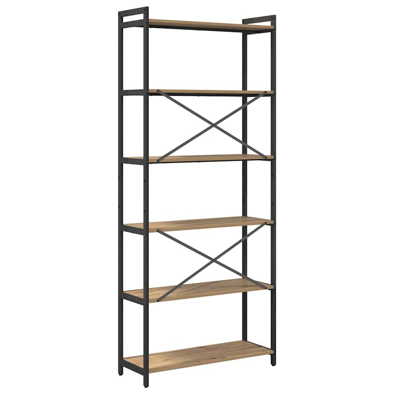 vidaXL Könyvespolc Artisan tölgy 40 x 30 x 85 cm Faanyag