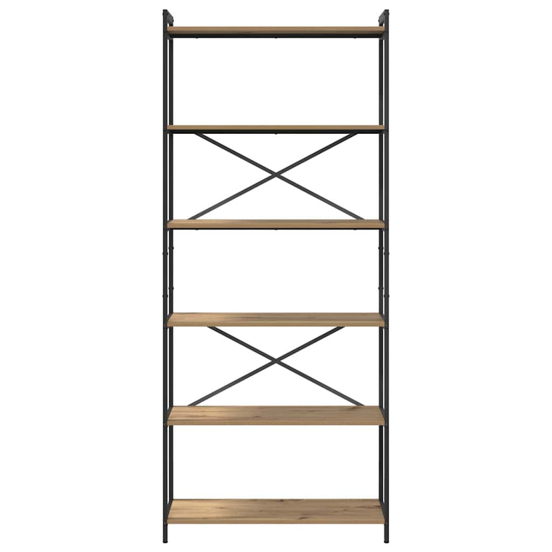 vidaXL Könyvespolc Artisan tölgy 40 x 30 x 85 cm Faanyag