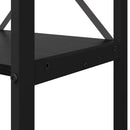 vidaXL Könyvespolc Fekete tölgy 80 x 30 x 155 cm Faanyag