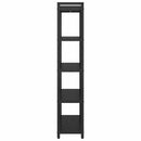 vidaXL Könyvespolc Fekete tölgy 80 x 30 x 155 cm Faanyag