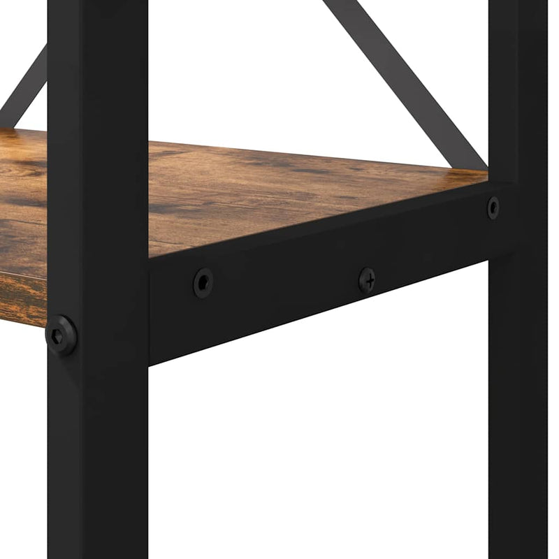 vidaXL Könyvespolc Füstölt tölgy 80 x 30 x 155 cm Faanyag