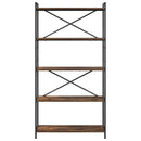 vidaXL Könyvespolc Füstölt tölgy 80 x 30 x 155 cm Faanyag