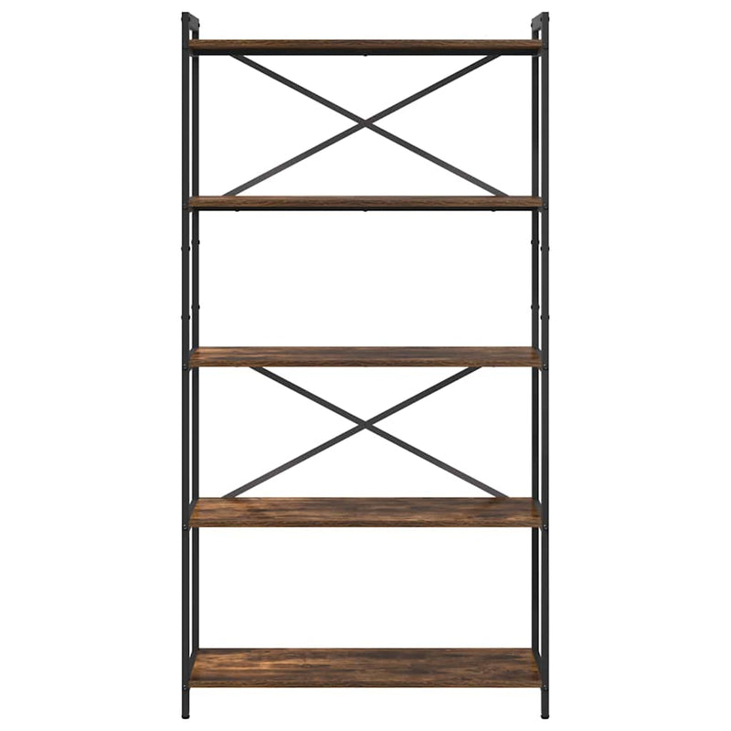 vidaXL Könyvespolc Füstölt tölgy 80 x 30 x 155 cm Faanyag