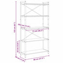 vidaXL Könyvespolc Régi fa 80 x 30 x 155 cm Faanyag